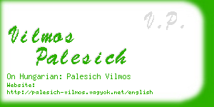 vilmos palesich business card